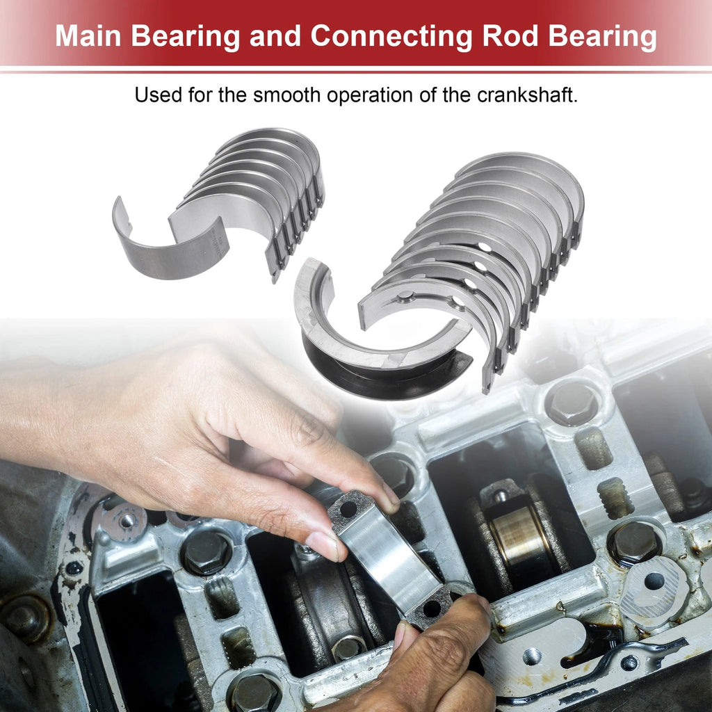 Engine Main and Connecting Rod Bearing Kit Replacement for Chevrolet Malibu (2010–2016)