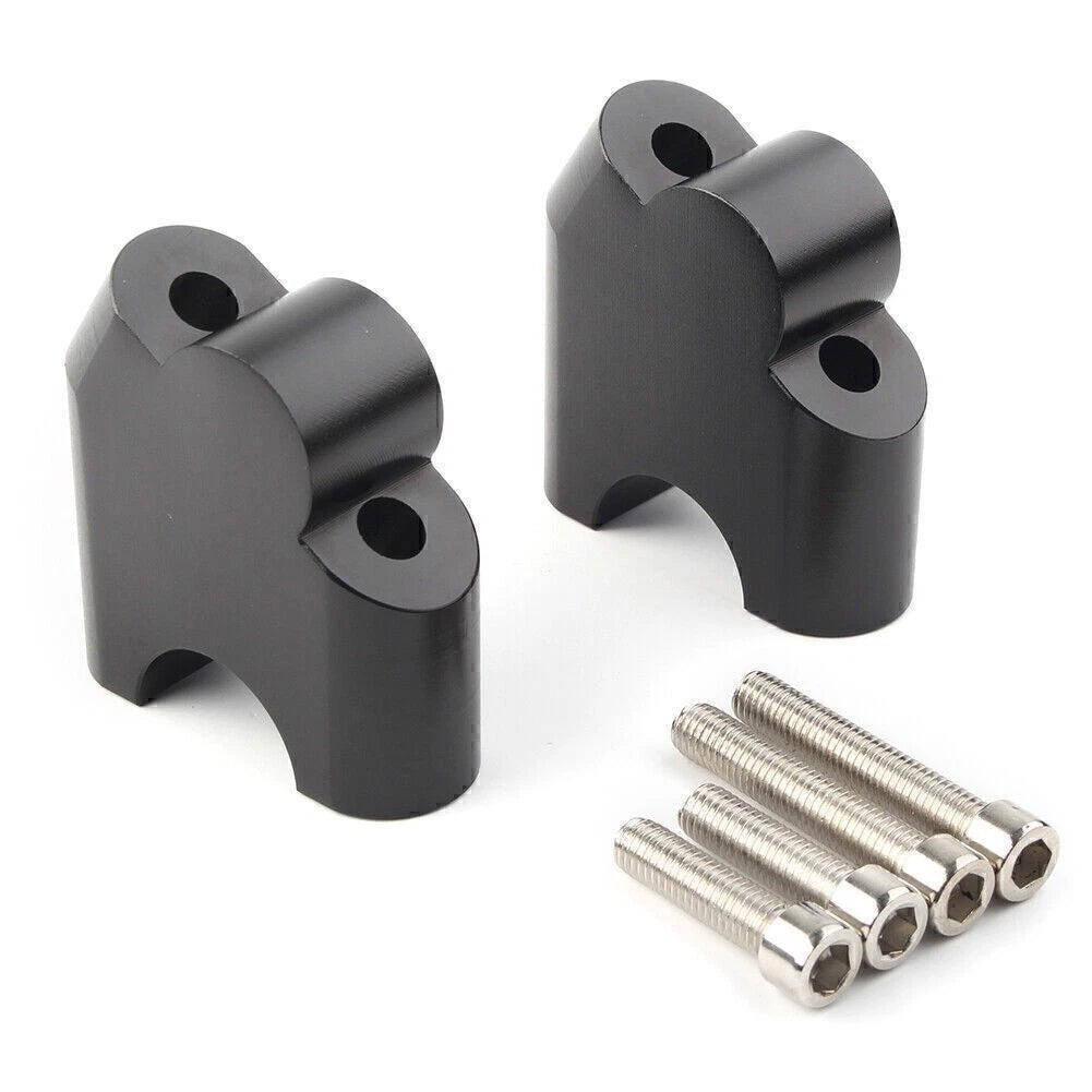 Handlebar Risers Mount Clamp Adapter for BMW F800R (2015–2017) Black