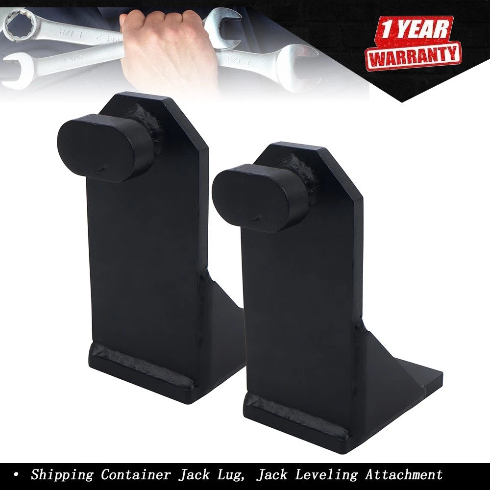 2X Shipping Container Jack Lug Upgrade Leveling Attachment