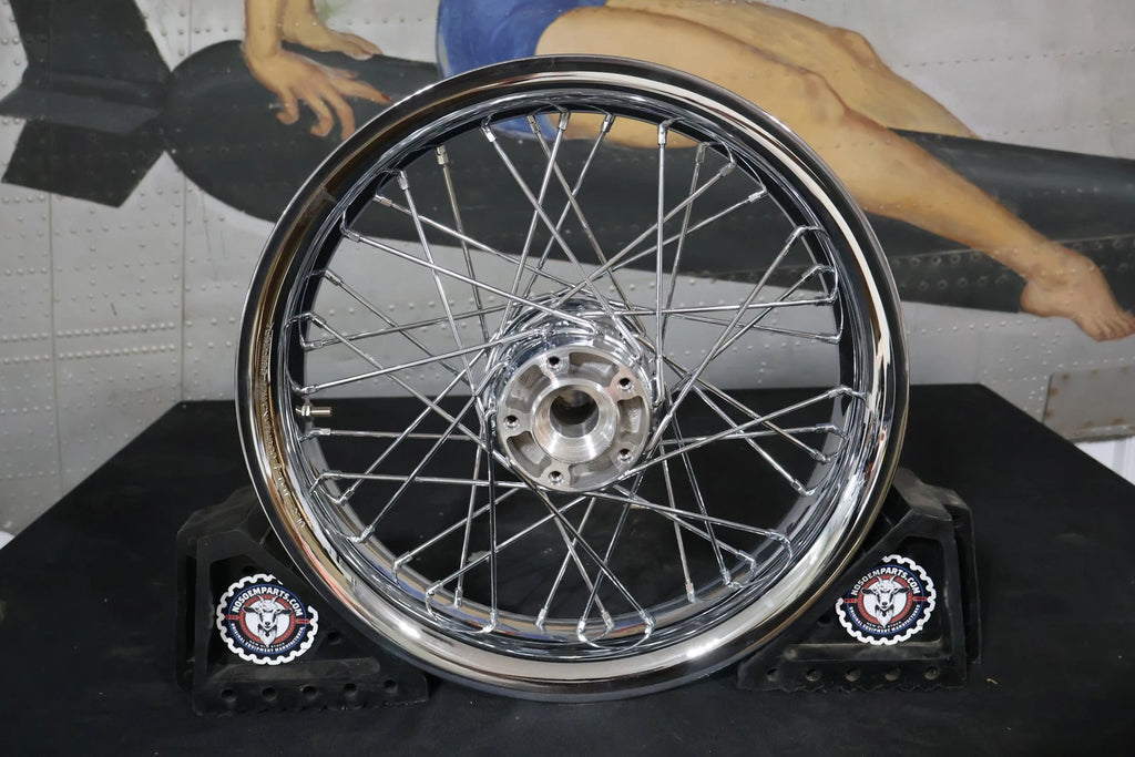 OEM Smooth Chrome Front Wheel for Harley-Davidson Touring (2009–2023)