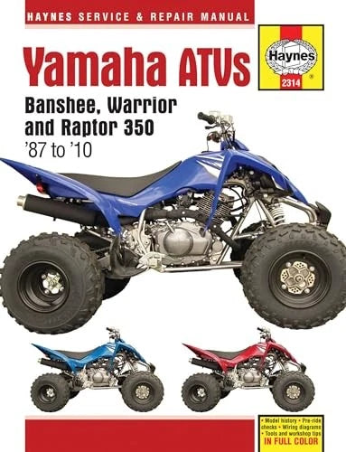 Maintenance & Repair Guide for Yamaha Banshee, Warrior, Raptor 350 (1987–2010)