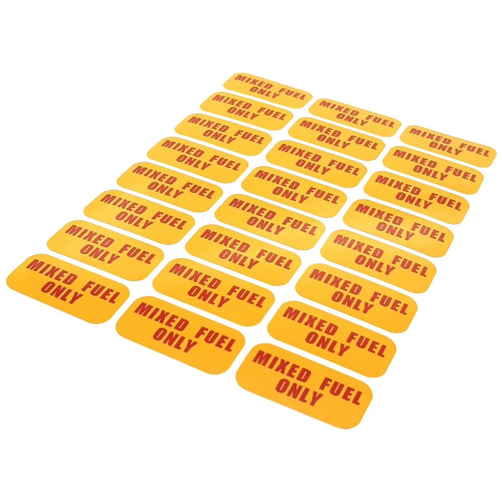 24 Mixed Fuel Only Vinyl Decals Stickers Labels