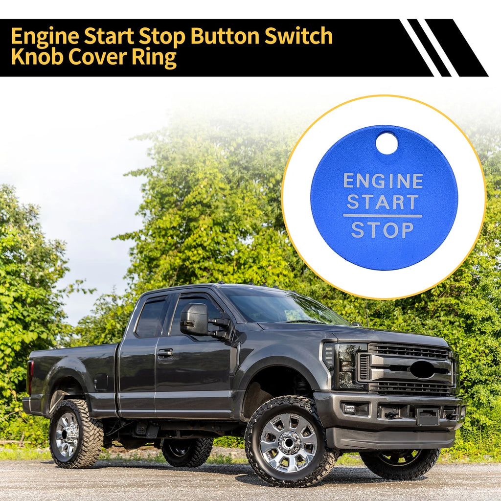 Engine Start Stop Button Control Switch Knob Cover for Ford F-150 (2016–2021)