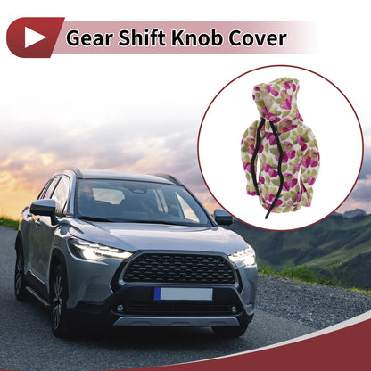 Gear Shift Knob Cover for Universal Fit (Manual) - Purple Green White