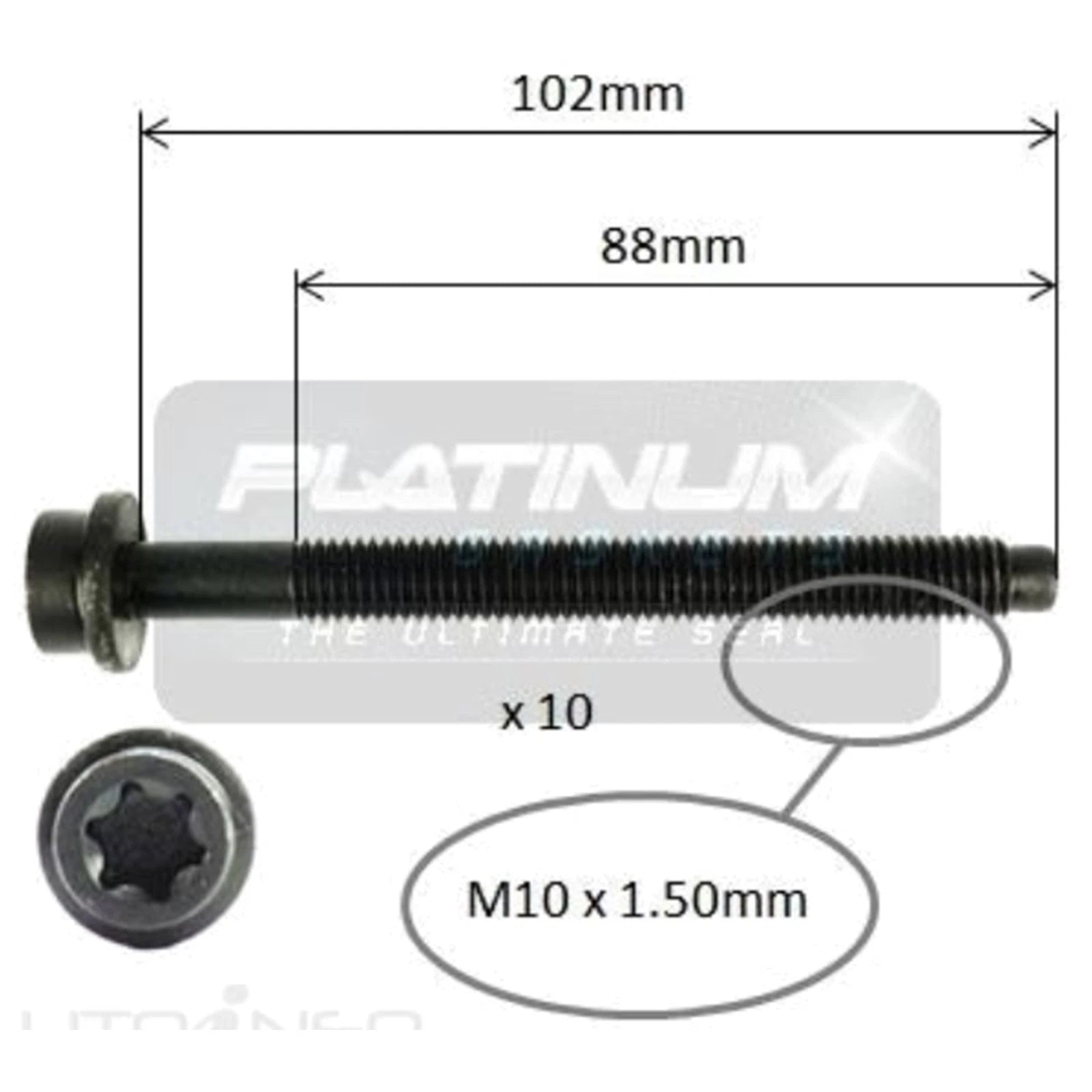 Engine Cylinder Head Bolt Set for Ford Focus (2002–2005) EDDF