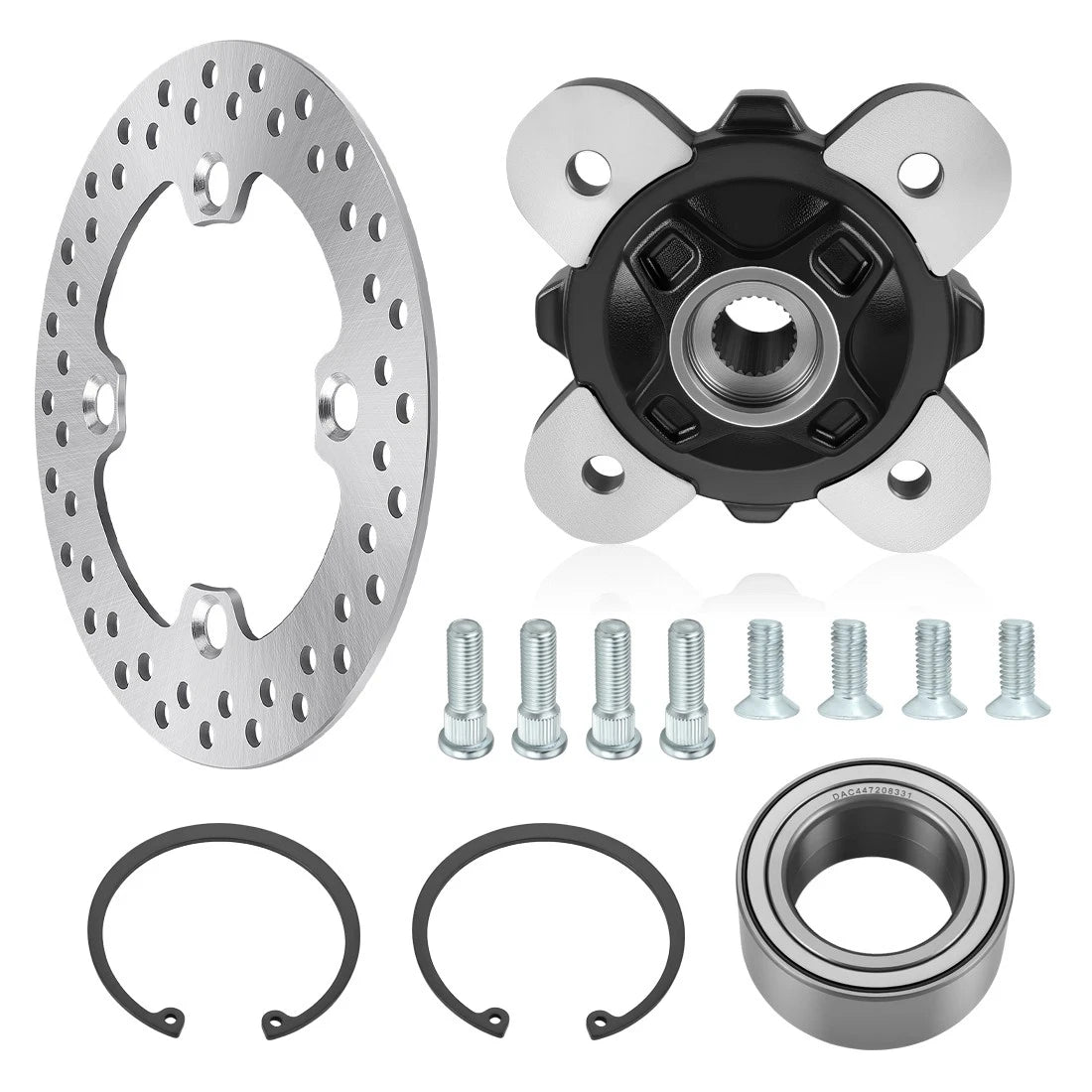 Front Wheel Hub & Brake Disc Kit for Polaris PRO XD 2000D/4000G/Crew (2019–2024)