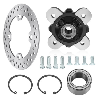 Front Wheel Hub & Brake Disc Kit for Polaris PRO XD 2000D/4000G/Crew (2019–2024)