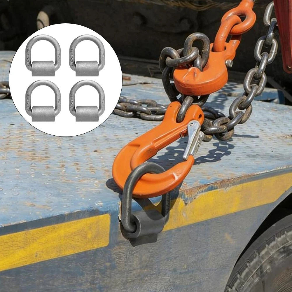 D Ring Towing Loop 1/2 Inch 4 Pack for Trucks