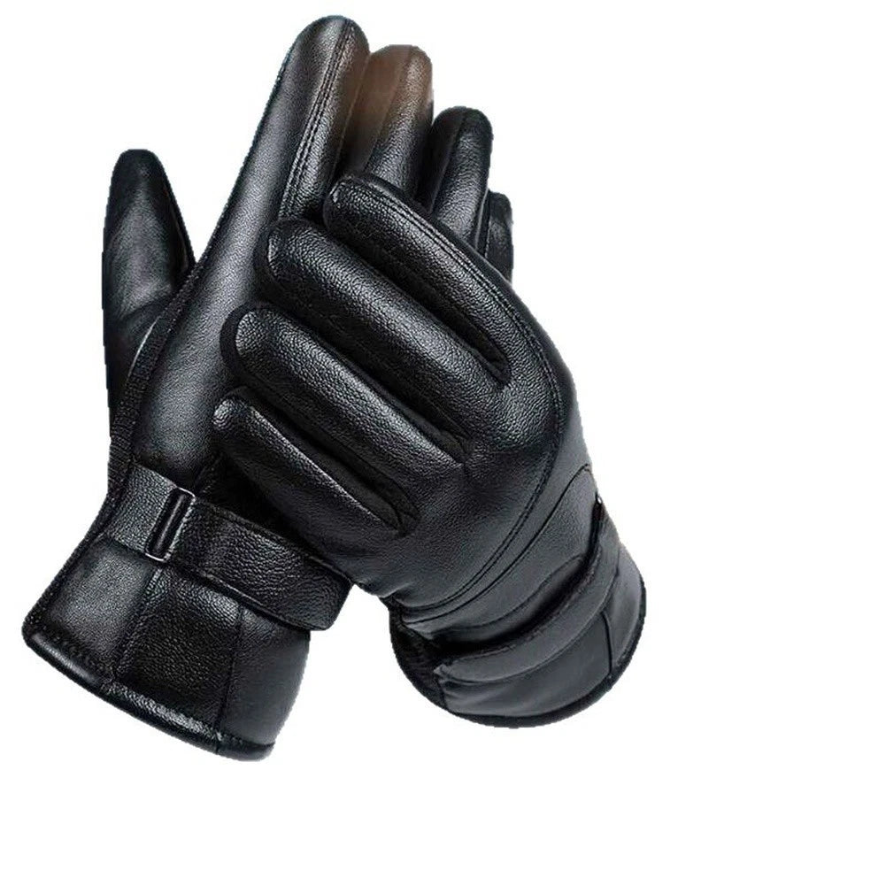 Men's Winter Gloves with Thermal Fleece Lining for Motorcycle