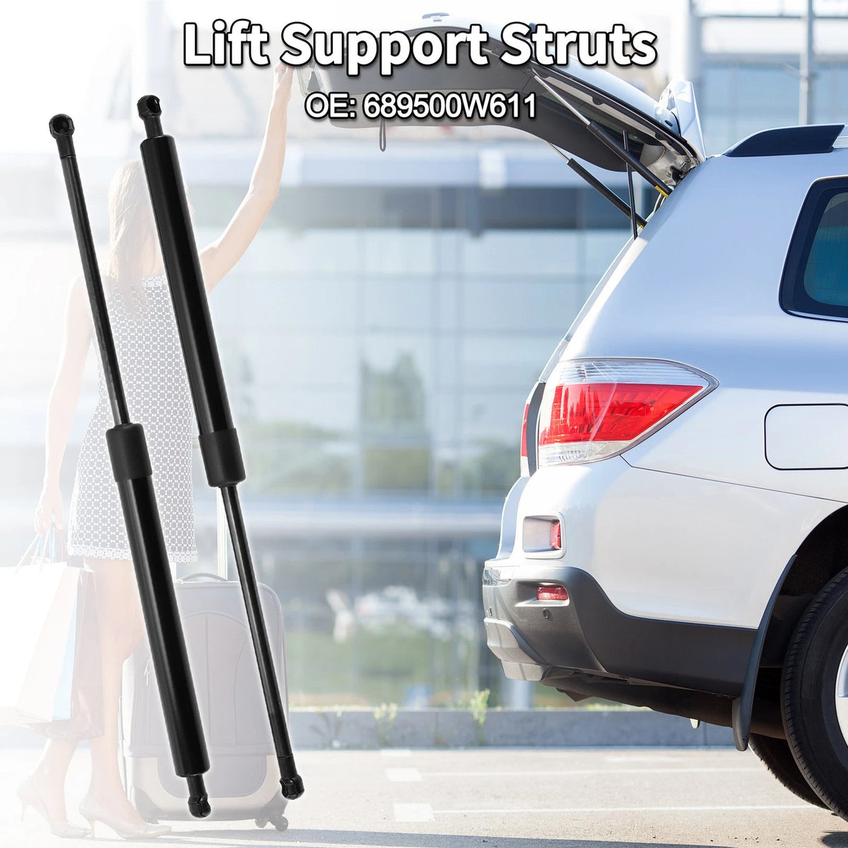 2X Rear Gate Lift Supports Struts No.689500W611 for Scion tC (2011–2016)