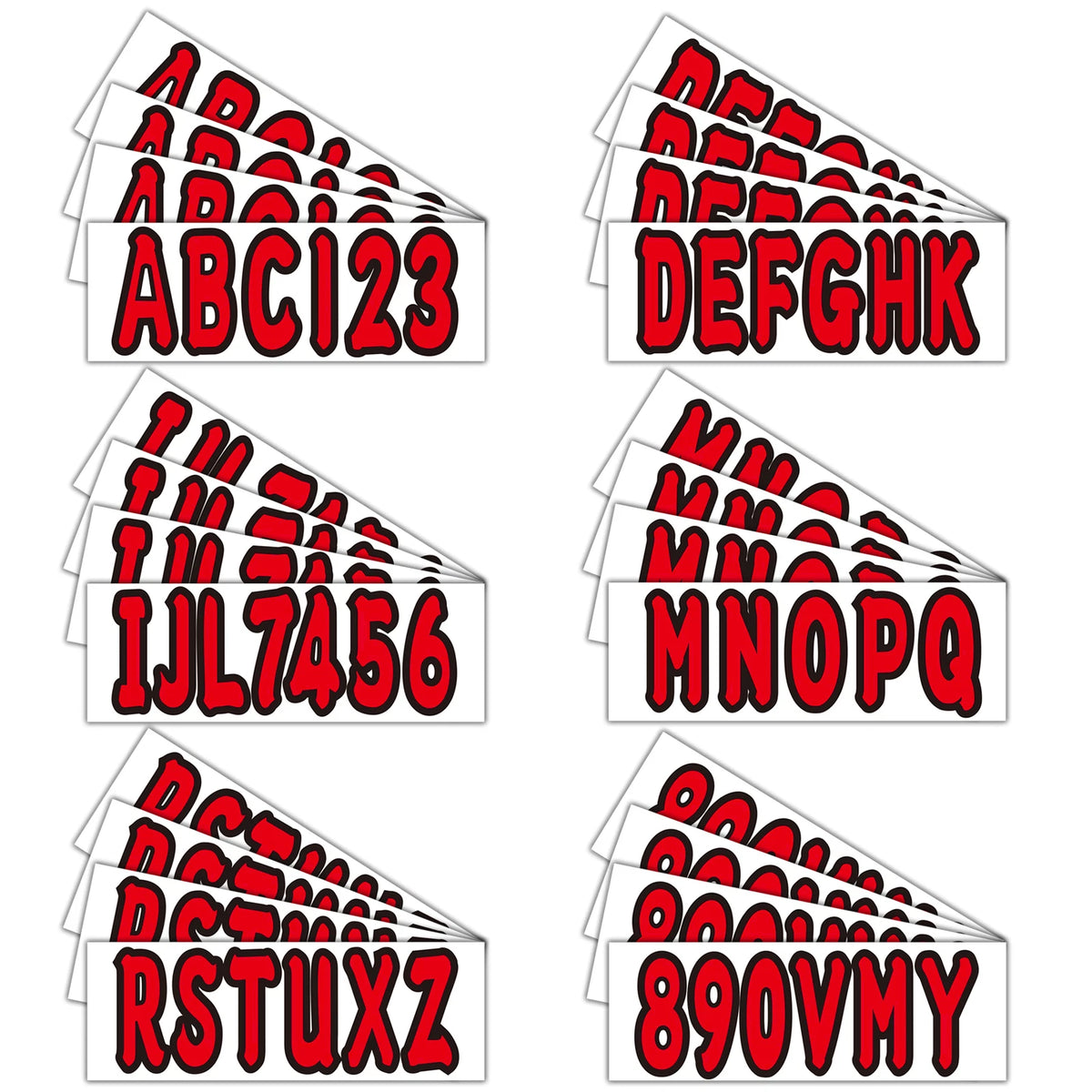 Sticker Kit for Boats & Personal Watercraft (4 Sets, 3")
