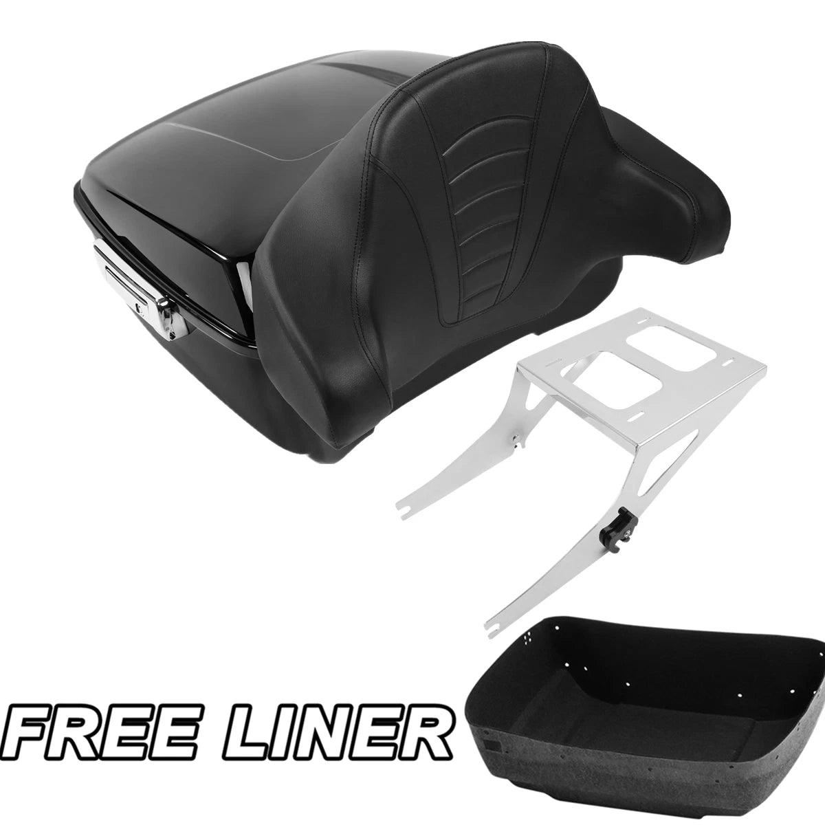 Trunk Backrest Pad for Harley Fatboy (2008–2016)