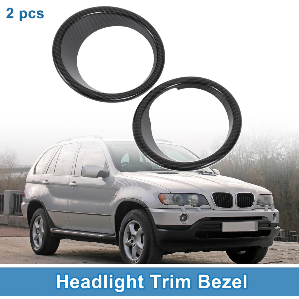Headlight Trim Bezels Front Left Right Replacement for BMW X5 (2014–2018)