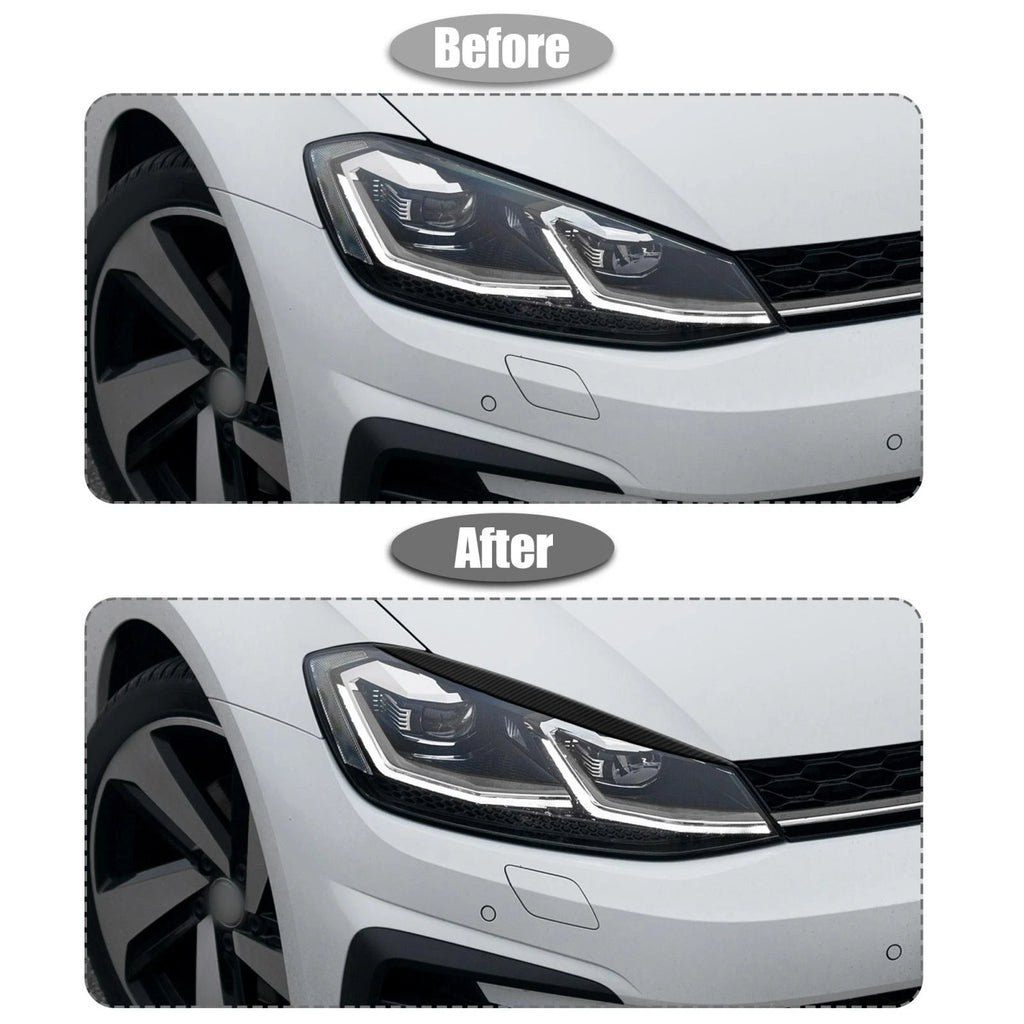 ABS Headlight Eyelid Stickers Pair for VW Golf (2005–2014)
