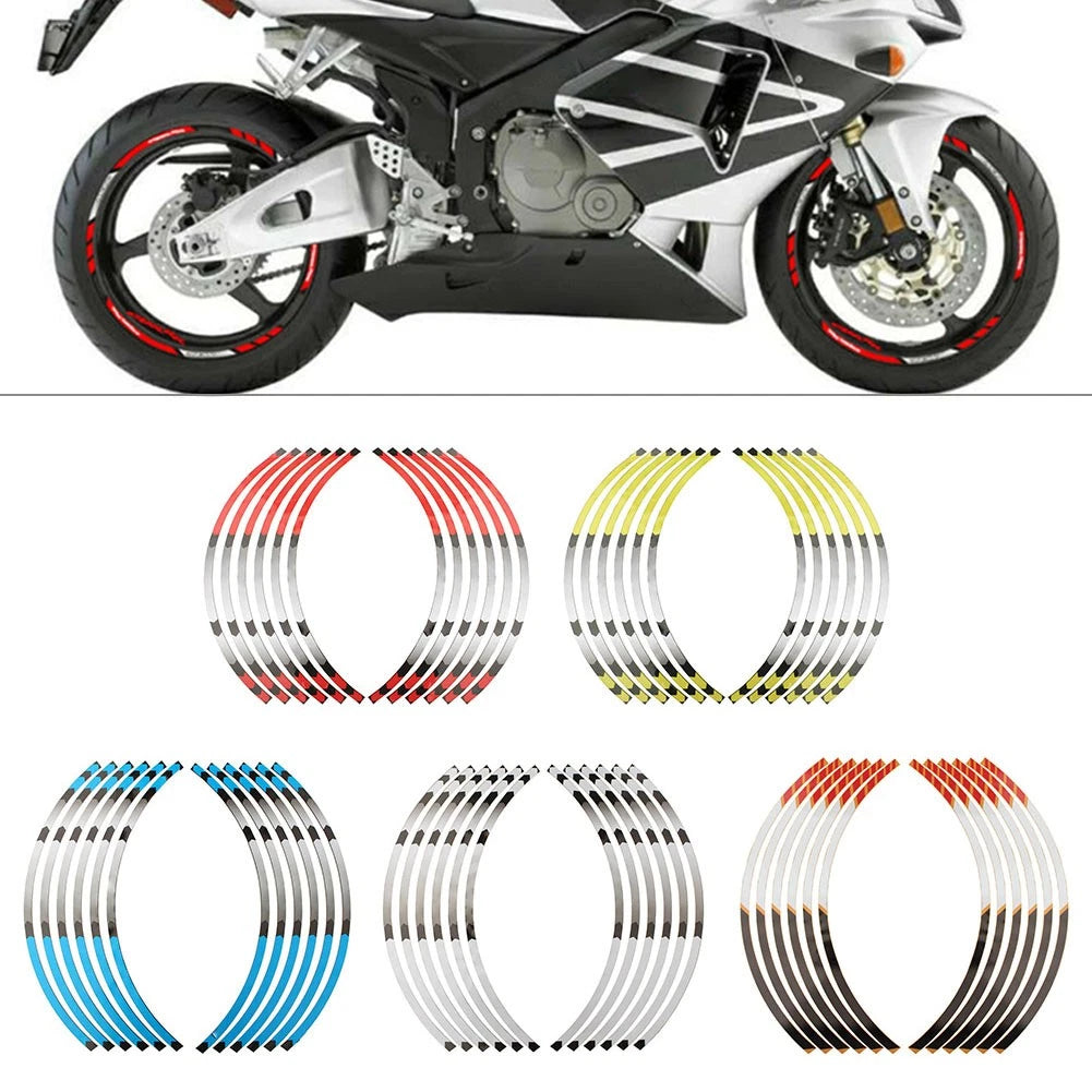 Rim Stripes Wheel Decals Tape for Honda CBR RR (Repsol HRC)