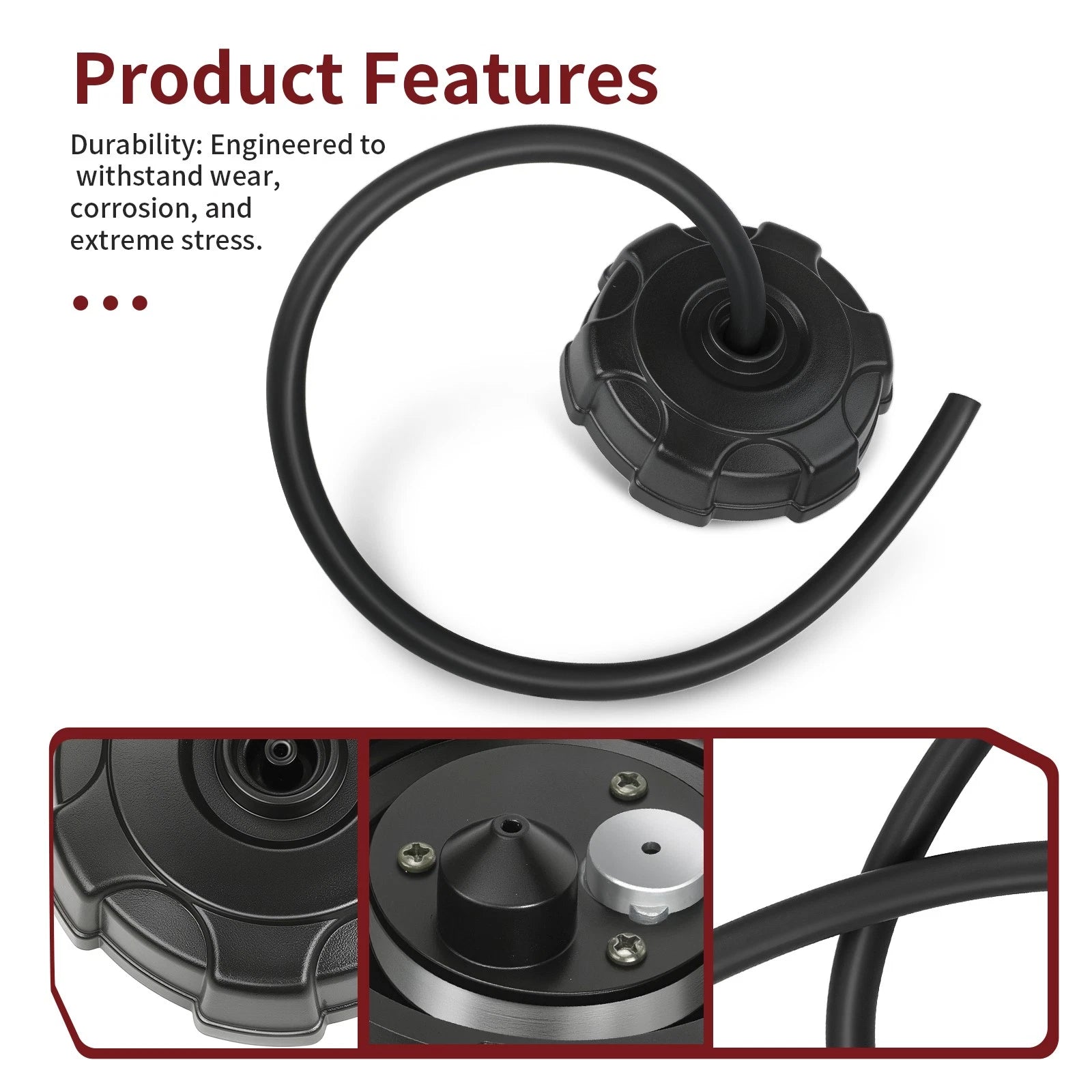 Fuel Tank Cap with Tube for Kawasaki Bayou 220 250 400 (1988–2011)