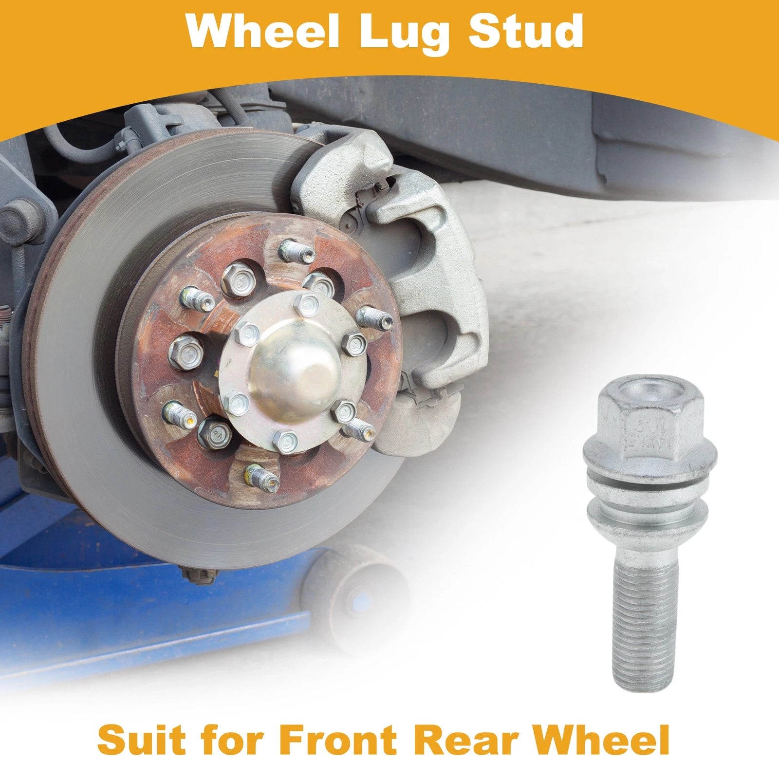 Wheel Lug Stud M14x1.5 for Audi Q7 2007–2015 (5 Pack)