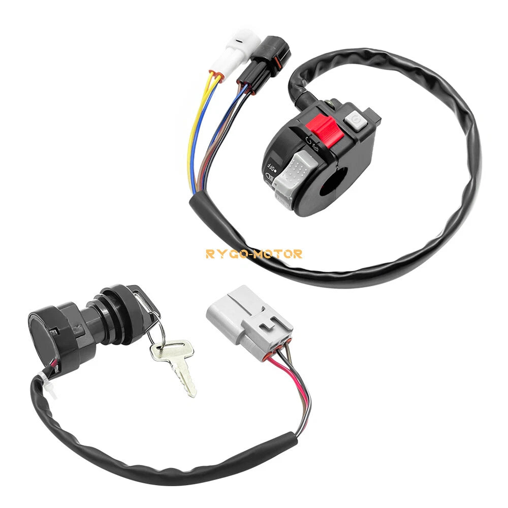 Start Stop Switch & Ignition Key Switch for Yamaha Kodiak 450 (2018–2023)