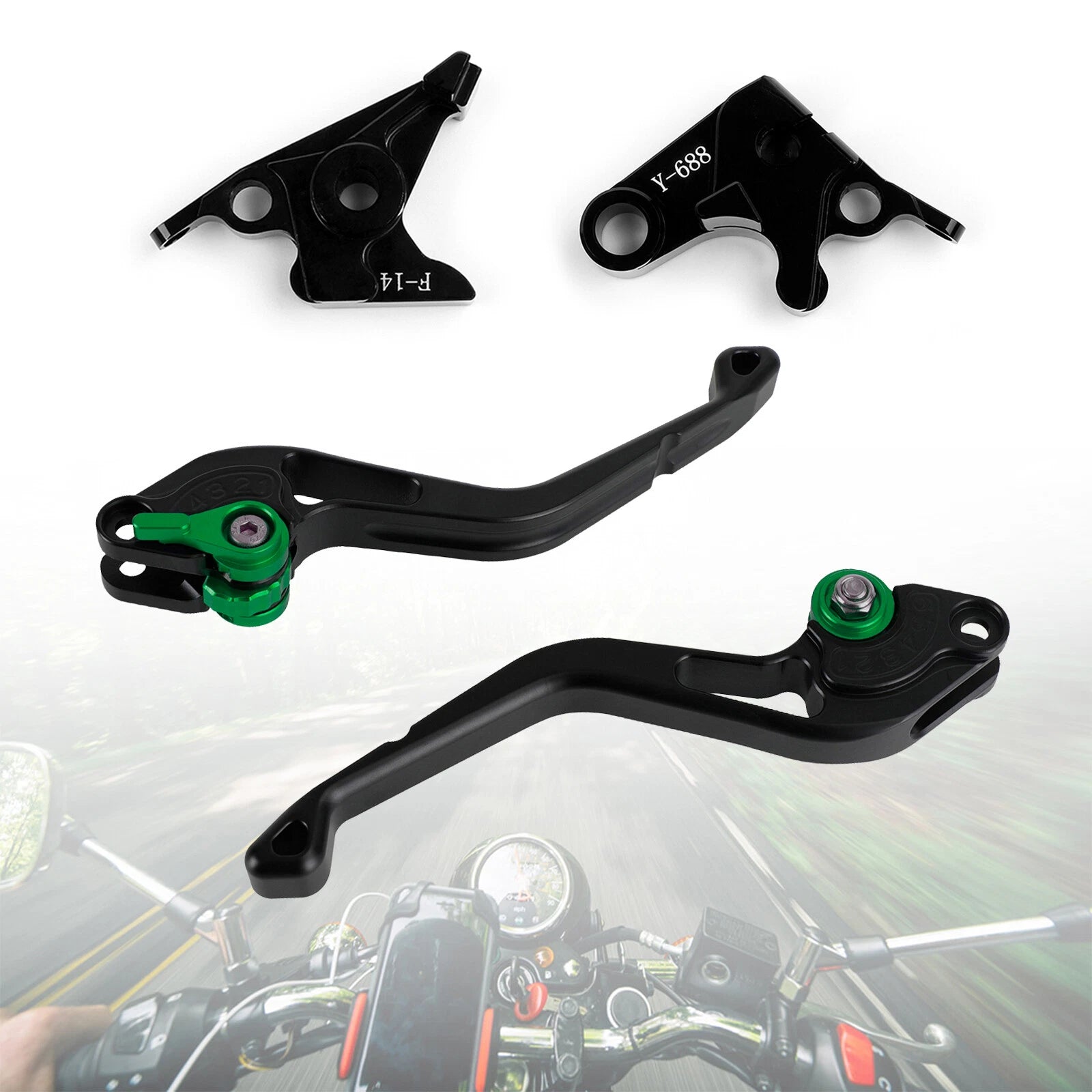 Short Clutch Brake Lever for Yamaha YZF R1 R6 FZ1 FAZER R6S (2000–2023)