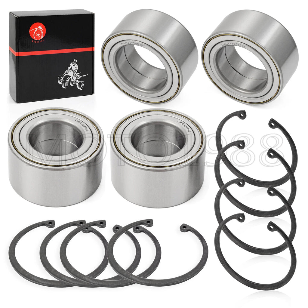 Front & Rear Wheel Bearings & Ring Clip for Polaris RZR 800 (2010–2014)