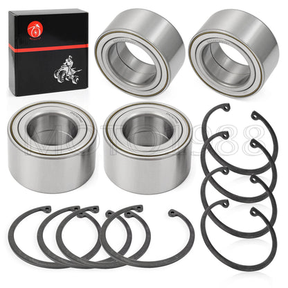 Front & Rear Wheel Bearings & Ring Clip for Polaris RZR 800 (2010–2014)