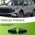 2X Side Mirror Cover Caps for Ford Edge (2015–2024) Black