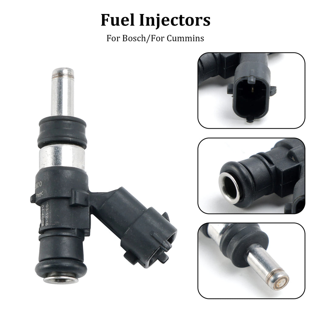 Fuel Injector Set of 2 for Cummins T9 (0444043016, ISX2888173, 0280158714, 0280158701)