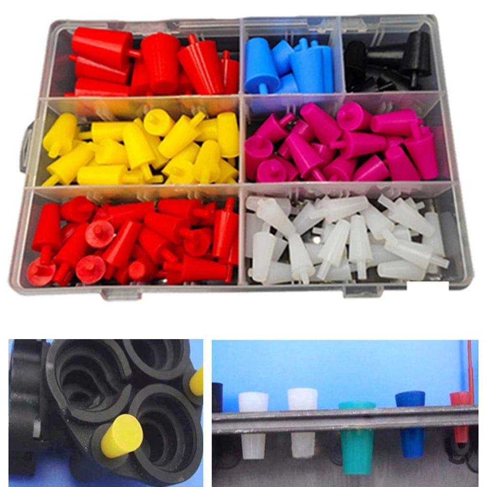 60-Piece Tapered Silicone Cones for High Temperature Tasks