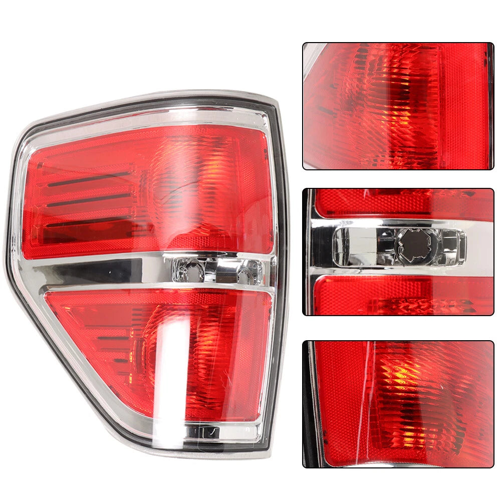 Tail Light Assembly for Ford F-150 (2009–2014) Red/Clear Left Side