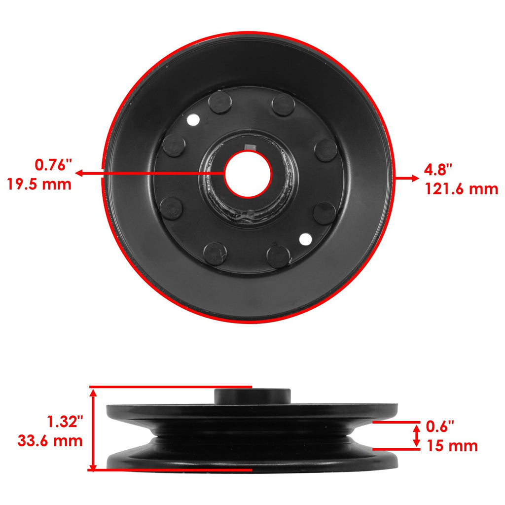 Deck Spindle Pulley Replacement for John Deere 140 314 316 317 318 (Qty 2)