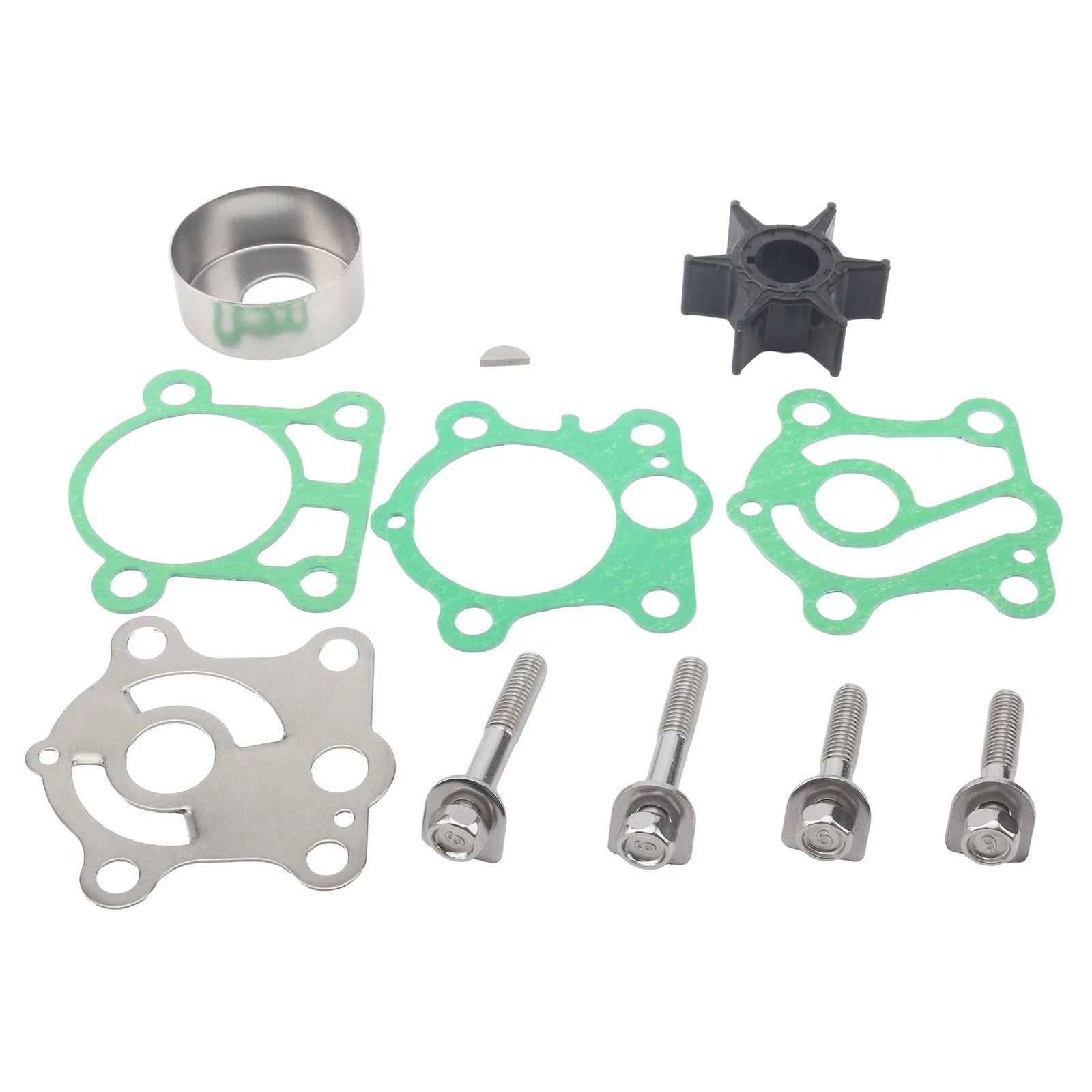 Water Pump Repair Kit for Yamaha 2-Stroke 25 30 HP Outboard (1990–2023)