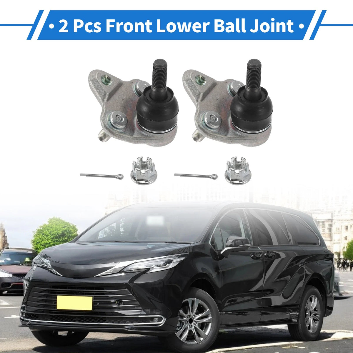2X Front Lower Ball Joints for Toyota Prius (2010–2015) No.K500207/433 3049185