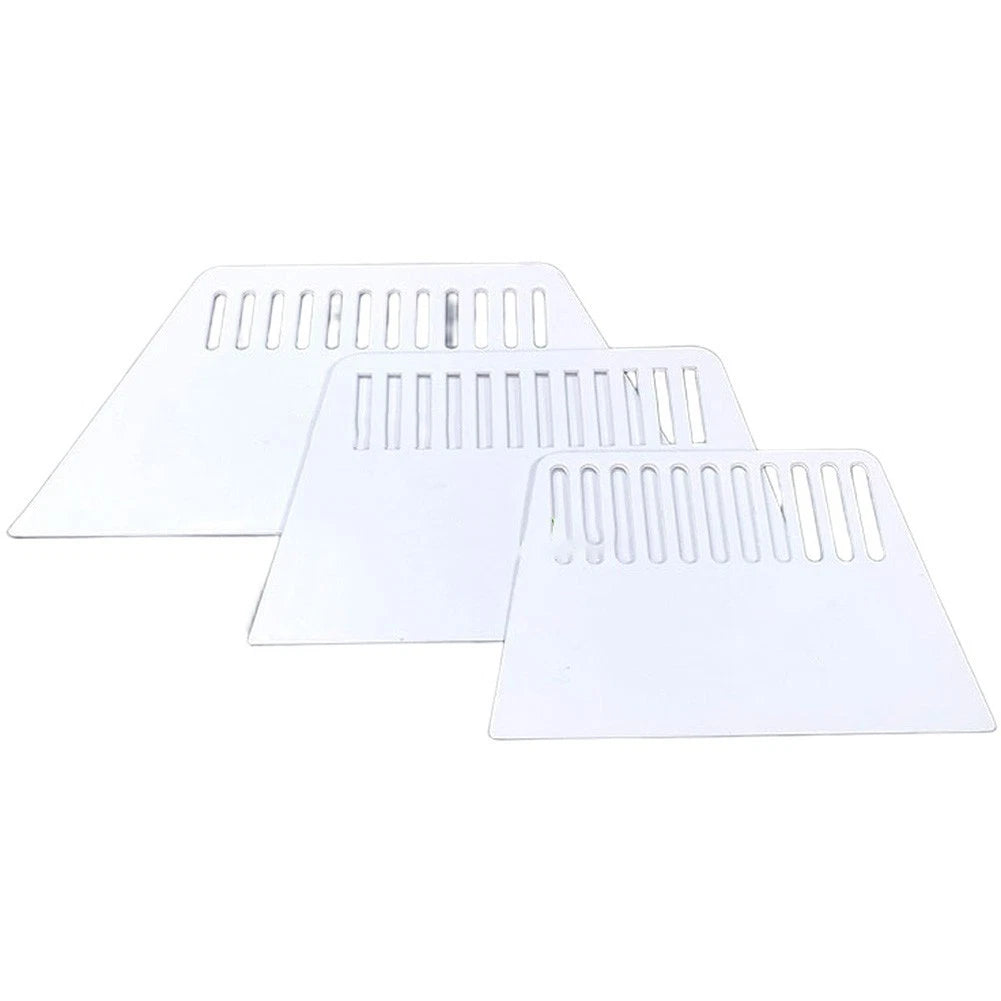 3X PP Plastic Scraper Set for Filling and Decorative Work