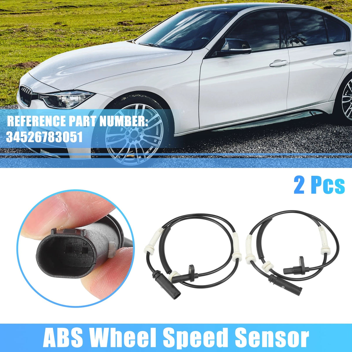 ABS Wheel Speed Sensor Front Left Right Replacement for BMW 228i (2016–2016)