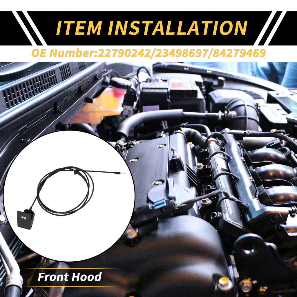 Hood Latch Release Cable Replacement for Chevrolet Silverado (1999–2007)
