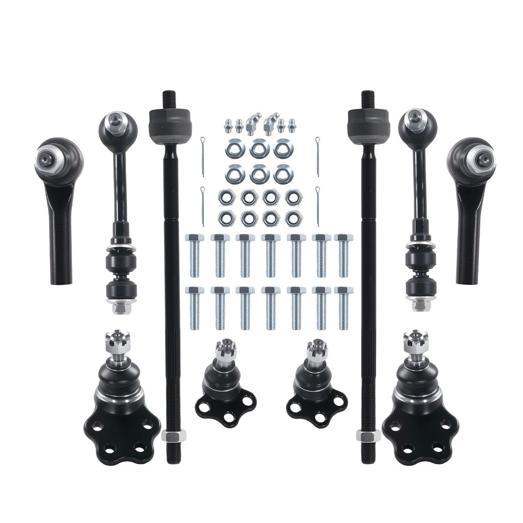 10pc Front Lower Ball Joints Tie Rod Ends Sway Bars Kit for Durango Dakota (2000–2004)
