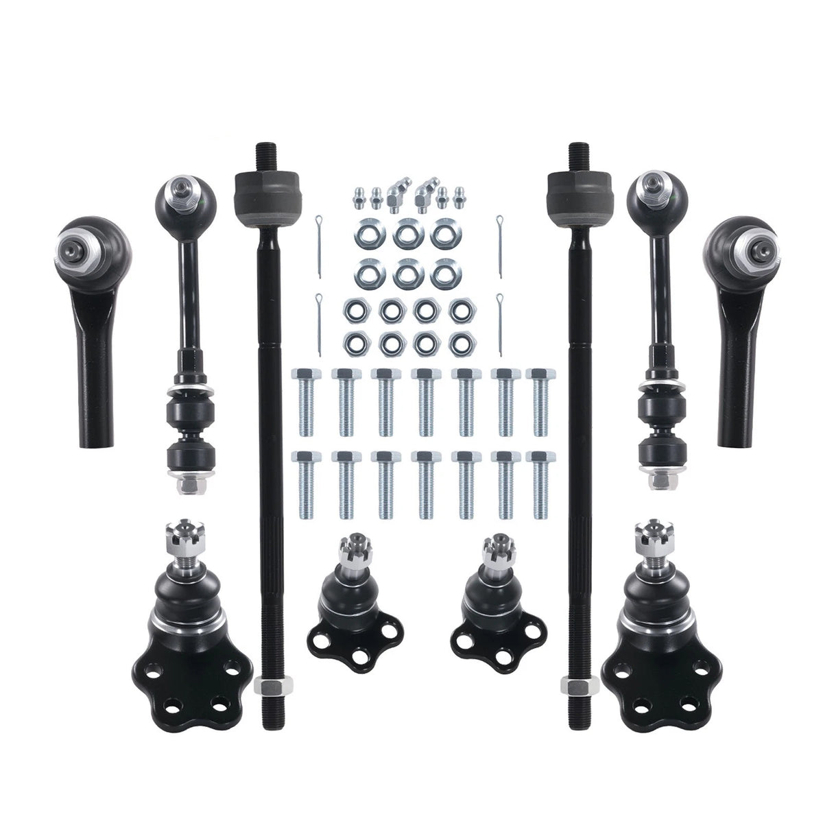 10pc Front Lower Ball Joints Tie Rod Ends Sway Bars Kit for Durango Dakota (2000–2004)