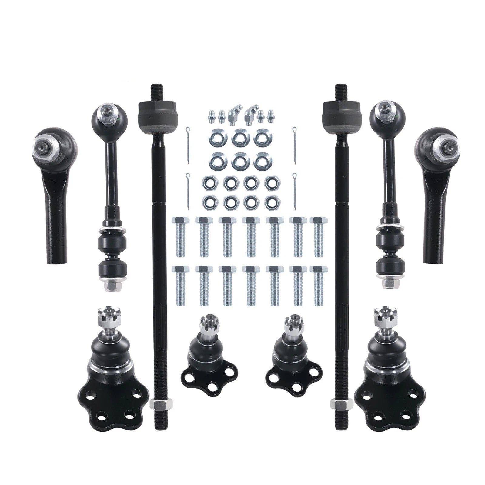 10pc Front Lower Ball Joints Tie Rod Ends Sway Bars Kit for Durango Dakota (2000–2004)