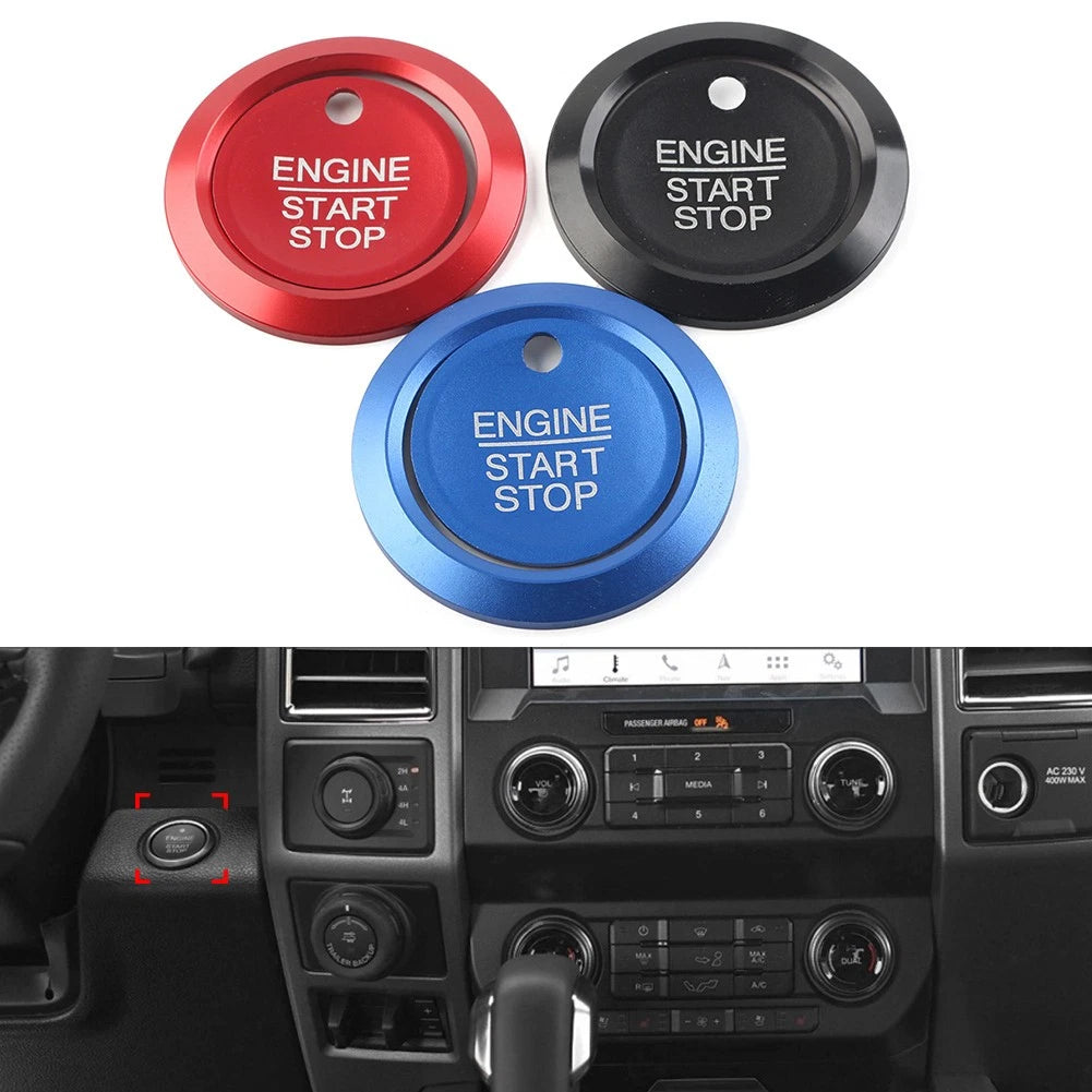 Start Stop Switch Button Cover Trim for Ford F150 Raptor (2015–2020)