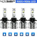 2X 9005 + 9006 LED Headlight Bulbs for