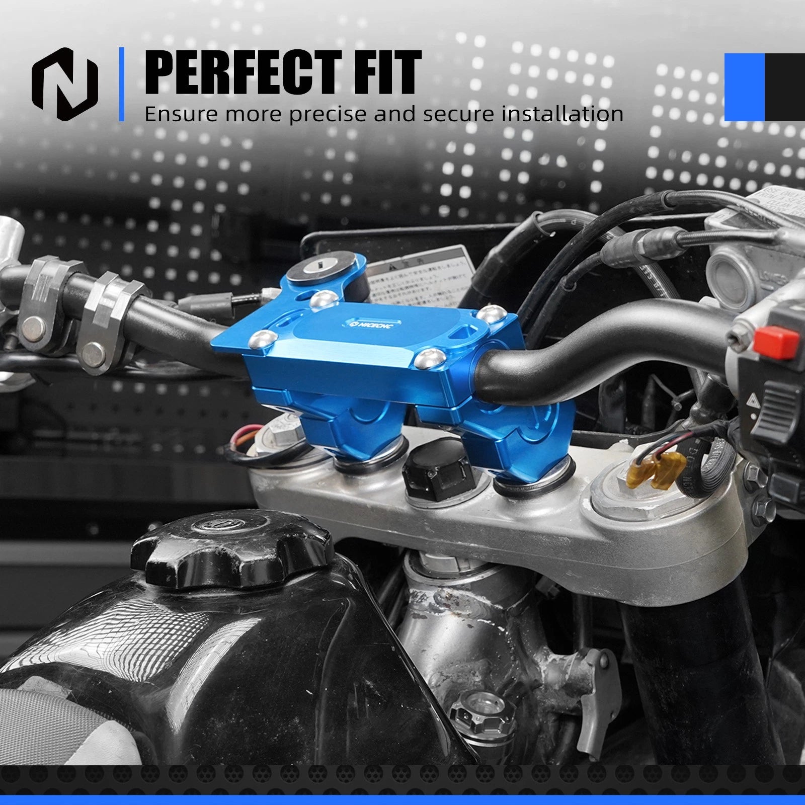 Offset Handlebar Riser Mount Clamp Kit for Suzuki DRZ 400SM (2005–2024)