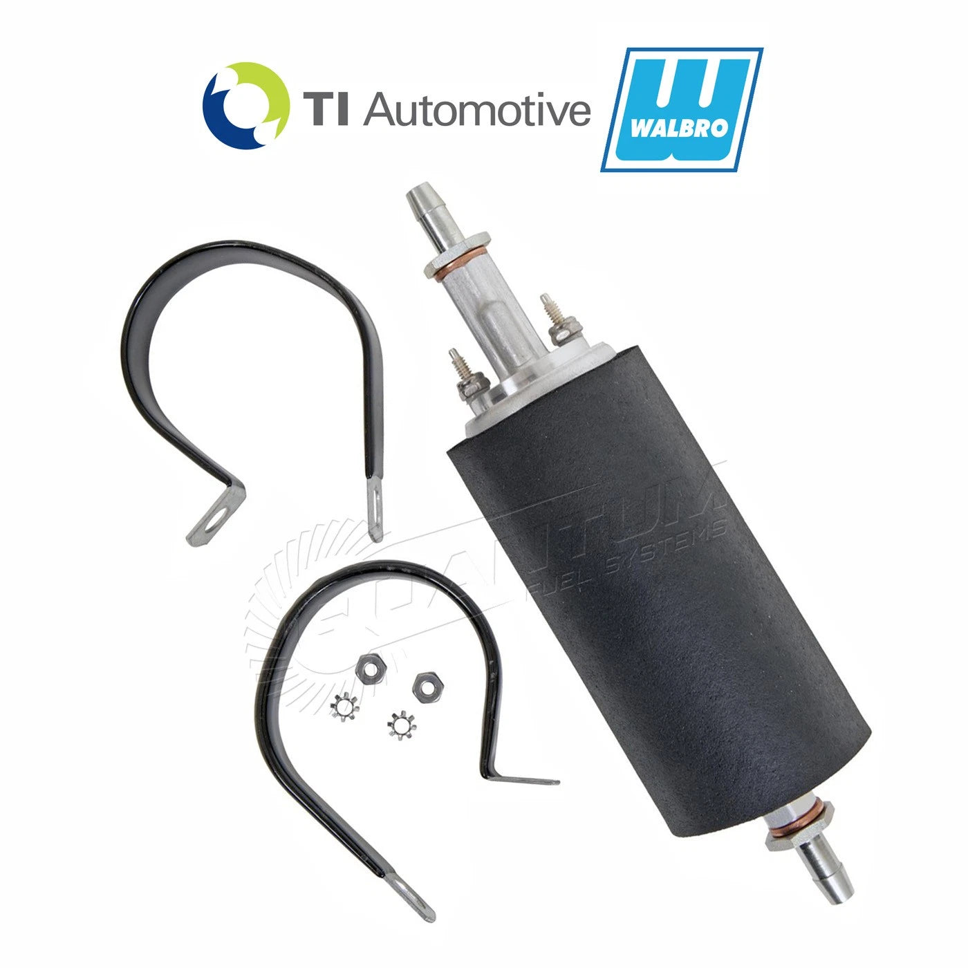 Walbro External Fuel Pump for Frame Mount Conv (60psi/30LPH) + Fittings