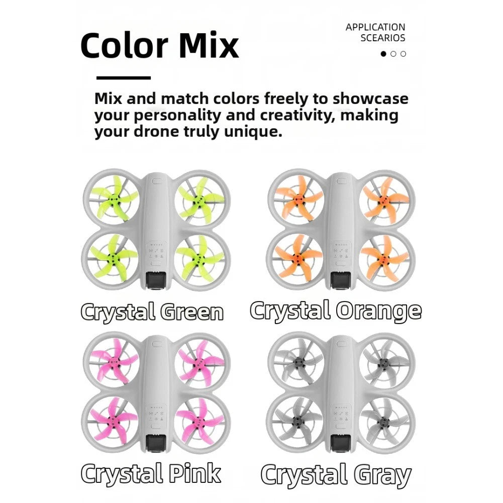 Set of 4 Quick Release Paddle Blades for DJI NEO2 (2019–2023)