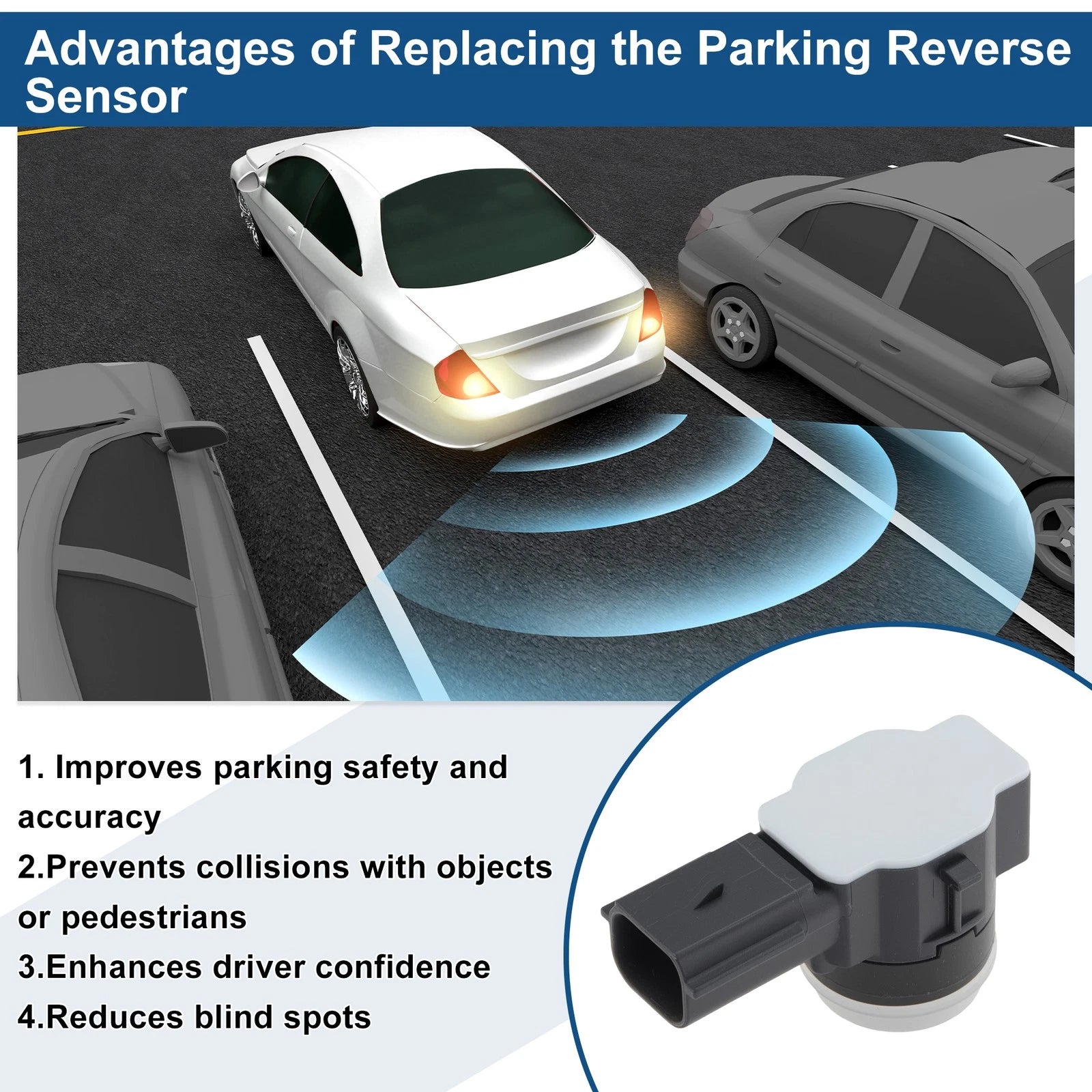 Reverse Backup Parking Sensor for Dodge Durango (2016–2021) No.1TK84KBUAA