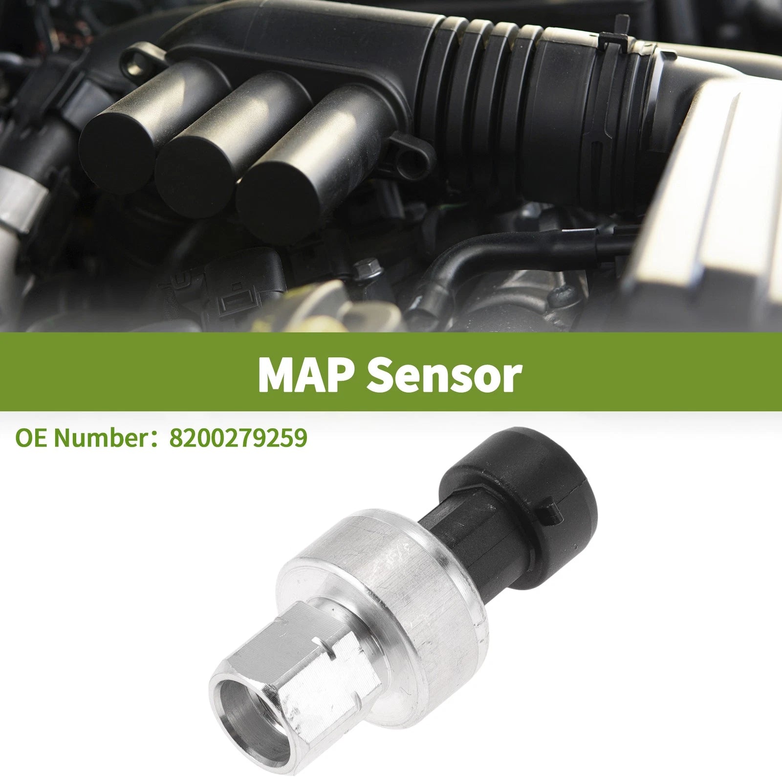 MAP Sensor No.8200279259 for Fiat Panda (169_) (2003–2011)