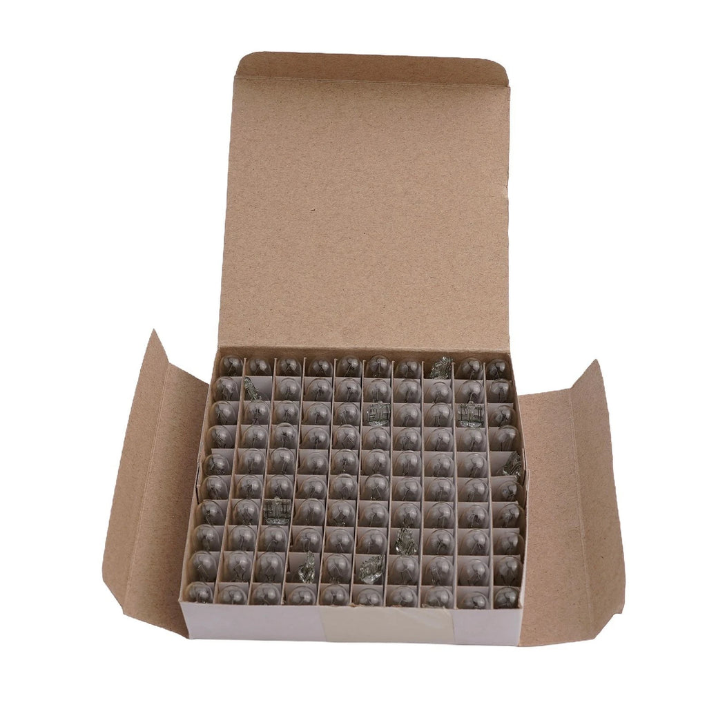 100PCS T10 Wedge Base Incandescent Light Bulbs Compatible with 194