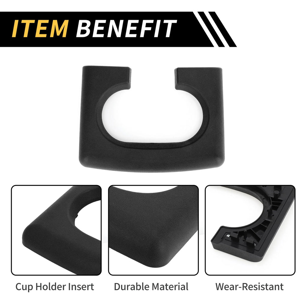 Center Console Cup Holder Pad for Ford F-150 (2004–2014) Black