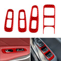 4X Window Lift Switch Button Panel Cover Trim for Kia Stinger (2018–2023)