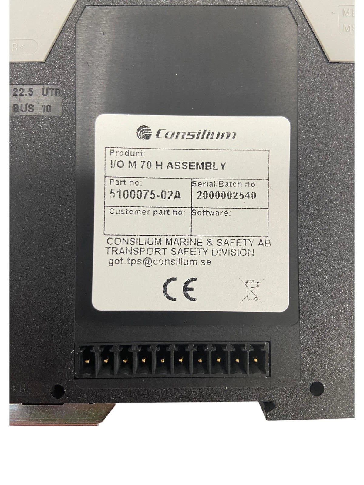IO M 70 H Assembly Module for Consilium (5100075-02A)