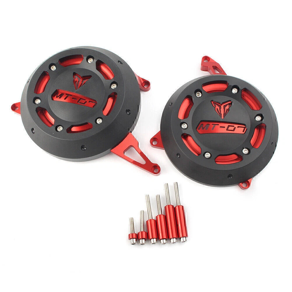Moto Engine Cover Stator Protector for Yamaha MT-07 FZ-07 (2014–2016) Red